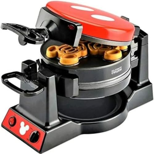 Disney Mickey Mouse Double Flip Waffle Maker - Select Brands, Black or Red