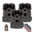 Trail Camera Bundle 3-Pack - 14MP Game Cameras with 3x32GB SD Cards