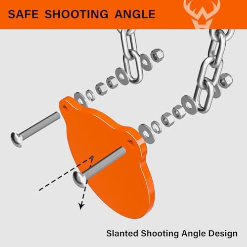 Highwild 1/2" Thick AR500 Steel Shooting Targets System with Stand & Extension Brackets - Variation of B- 1/2" Thick AR500 Target System-2
