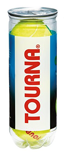 Tourna 12 Pack Green Dot Tennis Balls - Lower Bounce, USTA Approved