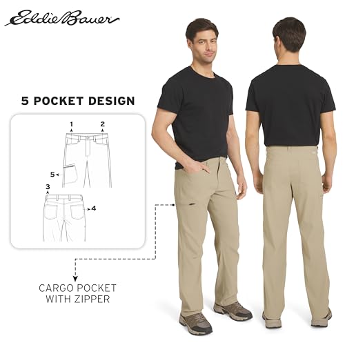 Eddie Bauer Men's Rainier Pants - 34W x 30L Light Khaki