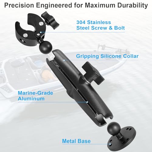 Trolling Motor Stabilizer Mount 360° Adjustable for Minn Kota Ulterra Riptide PowerDrive