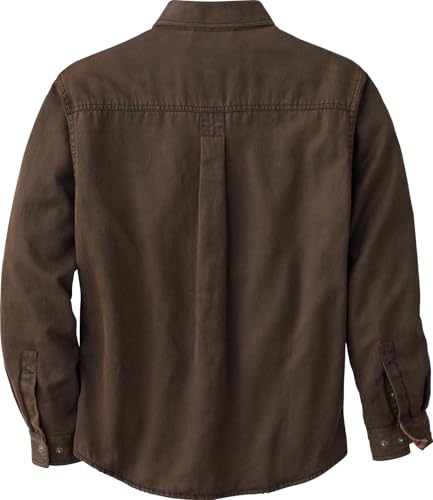 Legendary Whitetails Men's Flannel Lined Waxed Cotton Shirt Jacket Tobacco XL