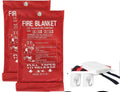 Leberna XXL Fire Blanket 79x79 Inches 2 Pack – Emergency Fire Safety & Suppression Blanket for Home & Kitchen