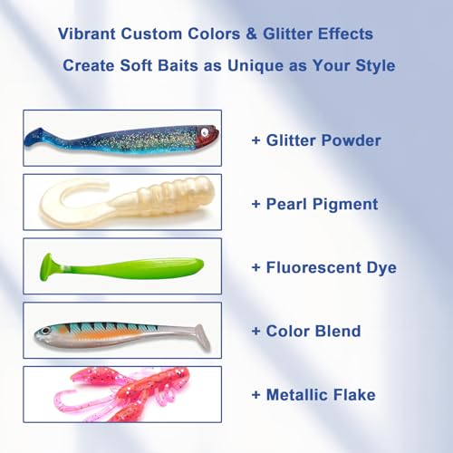 Medium Plastisol for DIY Soft Fishing Lures 1 Gallon - Clear, Flexible Bait Making Material