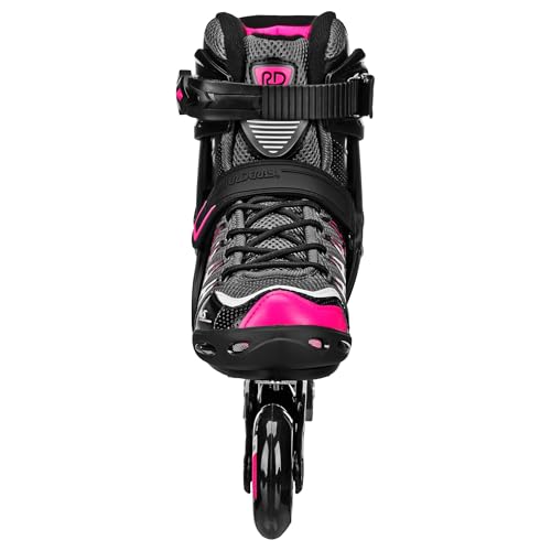 Roller Derby AERIO Q-60 Women's Inline Skates Black/Pink Size 9 - Lightweight Sport