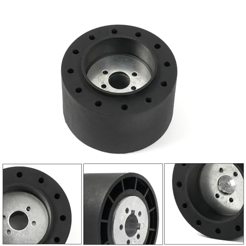 Boat Steering Wheel Hub Adapter 6 Hole 3/4 Inch Keyway Black - Marine Accessory