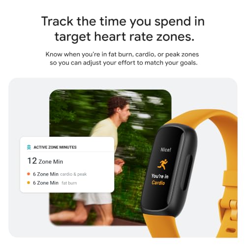 Fitbit Inspire 3 Activity & Sleep Tracker Band - Lilac Bliss/Black, Small & Large