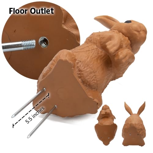 Portable 3D Rabbit Archery Target with Ground Stakes - Self-Healing Foam