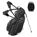 Beutyal 14-Way Golf Stand Bag with Full Length Dividers & Cooler - Black