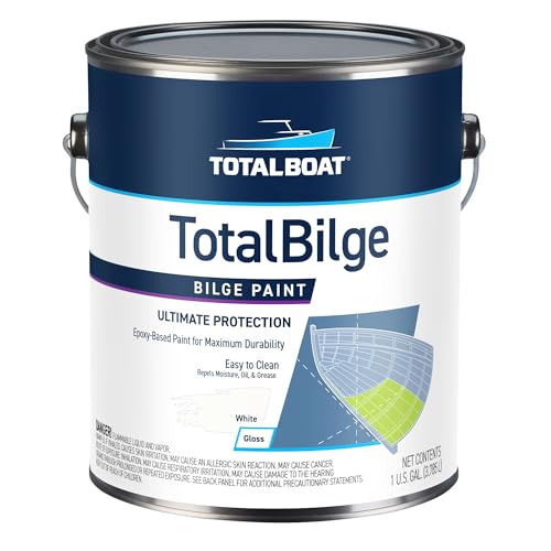 TotalBoat TotalBilge Marine Epoxy Bilge Paint Gallon - White, 128 Fl Oz