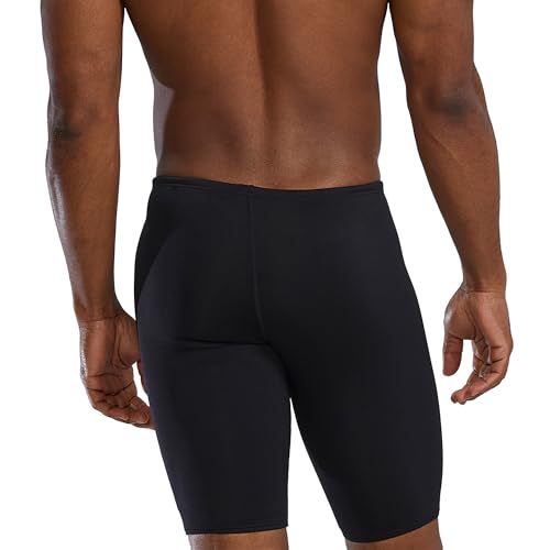 Men's Durafast Elite Solid Swim Jammer Black 34 - Chlorine Proof & Fast-Drying