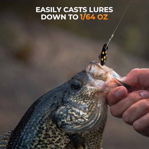 Casting 6'3'' Ultra-Light Finesse Spinning & Casting Fishing Rods - 2 Pieces + Extra Tip