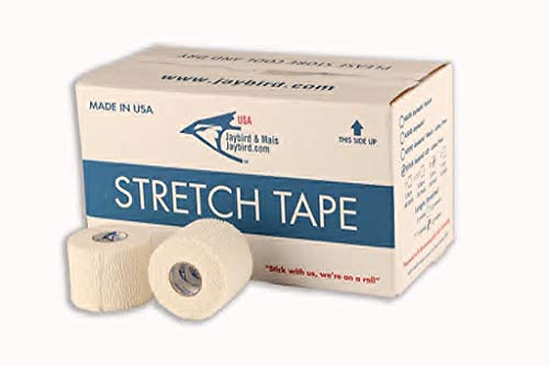 24 Rolls Latex-Free Light Weight Stretch Tape - White, 2" x 7.5 Yds