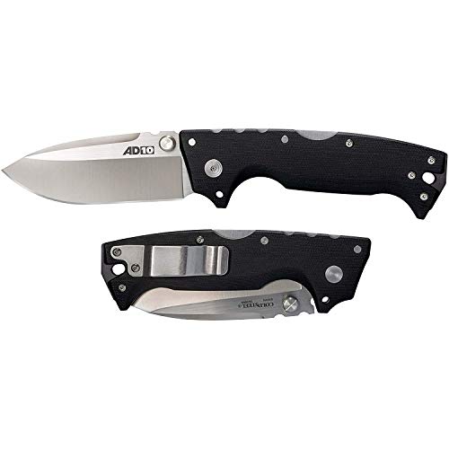 Black Drop Point Folding Knife - Tactical 3.5" S35VN Steel Blade & G-10 Handle