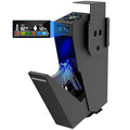 SOOWAY Biometric Gun Safe Nightstand with LCD, Fingerprint & Passcode - Quick Access, Key Backup