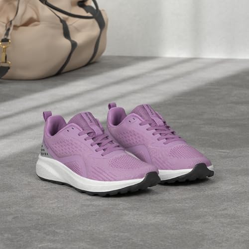 BRONAX Women's Wide Toe Box Road Running Shoes S71 - Purple, Size 9