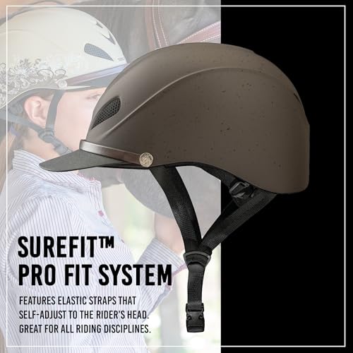 Troxel Dakota Horseback Riding Helmet Grizzly Brown Medium - Equestrian Safety