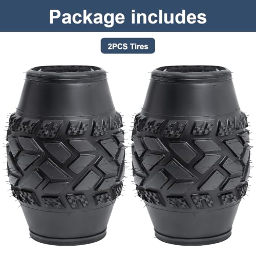 YunSCM 16x4.0 Heavy Duty Fat Bike Tires 2-Pack with Tubes All-Terrain