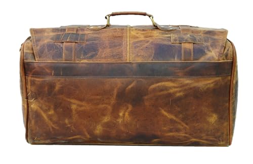 Urban Dezire Leather Travel Duffel Bag 20-inch Gym & Weekend Bag