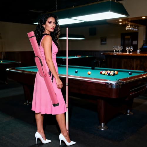 Pink Pool Cue 19oz 58 Inch Canadian Maple with Leather Tip - Variation MQ19-PINK