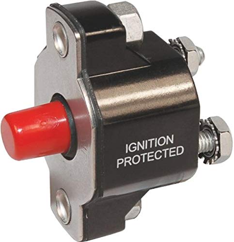 Blue Sea Systems 50A DC Medium Duty Push Button Circuit Breaker Weatherproof
