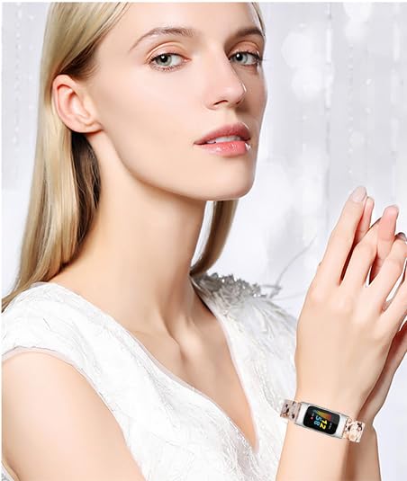Omter Resin Band Compatible with Fitbit Charge 6 5,for Women Men Replacement Adjustable Wirstband Strap Bracelet (Nought White)