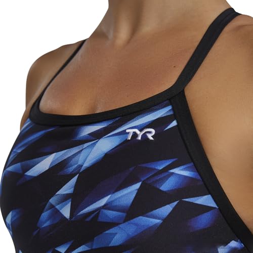 TYR Women's Triadic Diamondfit Durafast Elite One Piece Swimsuit - Blue, Size 36