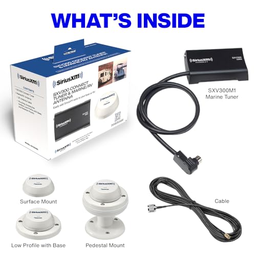 SiriusXM Marine Tuner SXV300M1 Satellite Radio Antenna for Boats