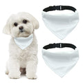 Pet Bandanas with Adjustable Buckle - 2 Pack Sublimation Blank Dog Bandanas for Small Medium Dogs, M Variation