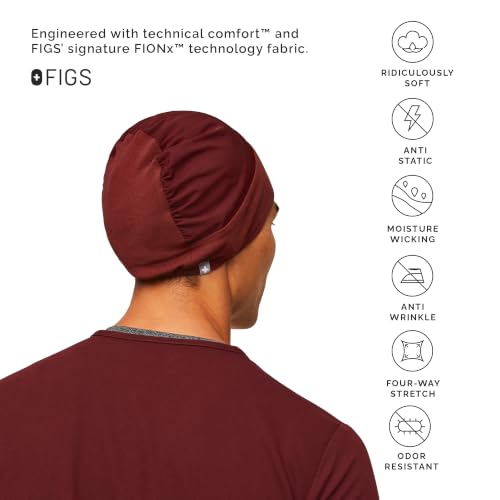 Unisex Scrub Cap with Supersoft Lining - Lightweight Breathable No-Slip Medical Headwear