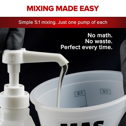 Marine Epoxy Resin Kit 38.4 Fl Oz Fast Cure 5:1 Marine & Boat Repair
