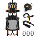 Kalkal Tree Stand Safety Harness for Hunting with Saddle Bridge M/L/XL