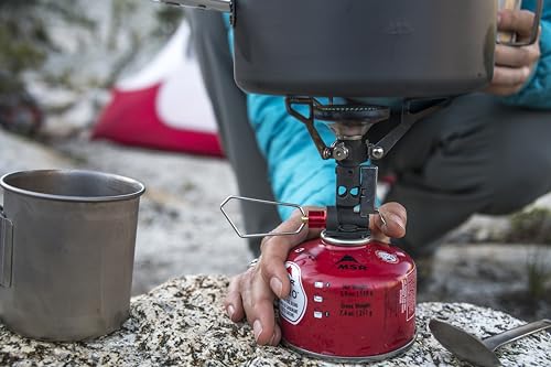MSR PocketRocket Deluxe Ultralight Backpacking Stove - Fast Boil & Wind Resistant