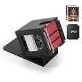Stepane Black MTG Deck Box with Double Display Windows & Dividers - 1 Pack