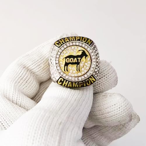 Goat Championship Rings Set - Size 10, 12 Pcs Sports Trophy Award
