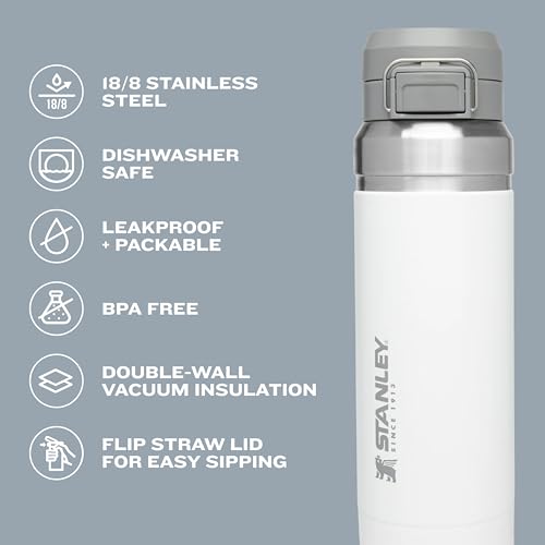 STANLEY Quick Flip GO Water Bottle 24 oz Black 2.0 Travel Thermos