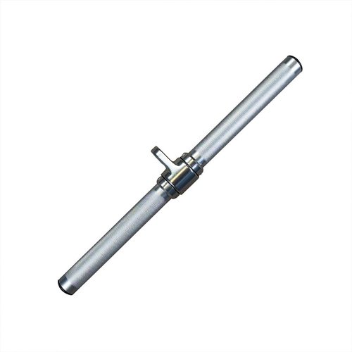 Body-Solid Tools (MB022A) Aluminum Revolving Straight Bar Attachment for Cable Machines, Triceps Pulldown and Arm Pullovers (Chrome)