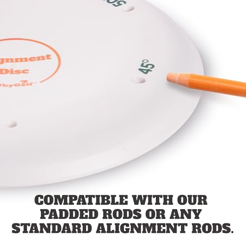 WHYGOLF Alignment Discs & Padded Golf Alignment Rods Bundle - Pro Swing Training Aids