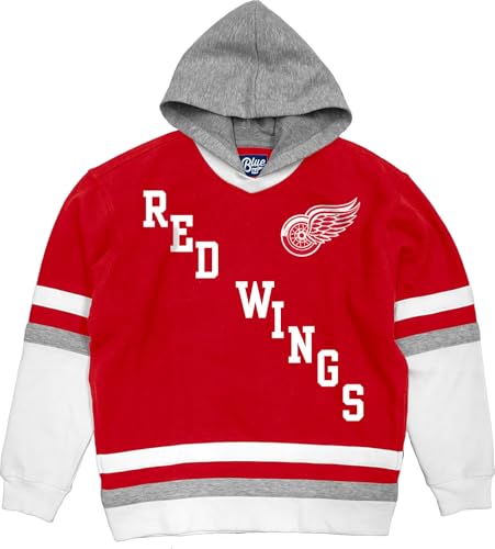 NHL Hockey Hooded Sweatshirt - Detroit Redwings Team Color XXL - Unisex