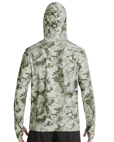Men's Performance Fishing Hoodie Shirt with UPF 50+ Sun Protection and Thumbholes