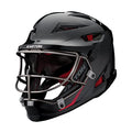 Large X-Large Softball Helmet with Face Mask - NOCSAE Certified Pitcher & Fielder Protective Gear - Black