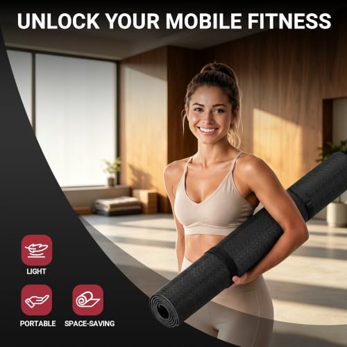 VTORY Extra Large Yoga Mat 8'x5'x0.25" Non-Slip Exercise & Workout Mat