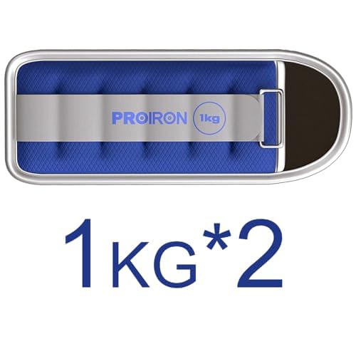 PROIRON Ankle Weights Wrist Leg Weights for Women Men 2 LBS in Pair Reflective Ankle Weight Set for Fitness Exercise Jogging Aerobics