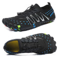Water Shoes for Men Women Beach Barefoot Swim Pool Aqua Socks 8.5 Women/7.5 Men - Black