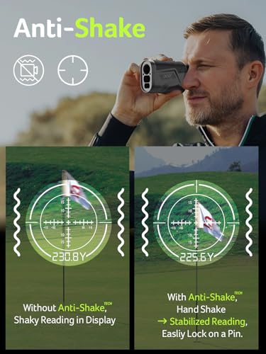 Furvous Acer Golf Rangefinder with Slope On/Off, 800/1200 Yards, Golf Gifts