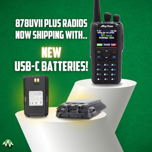 AnyTone AT-D878UVII Plus Digital Ham Radio with Free Programming & Training