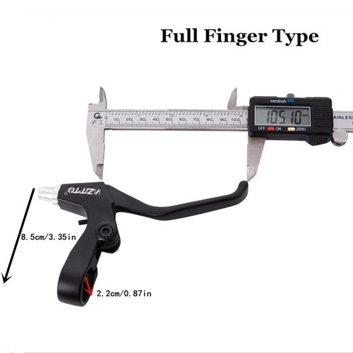 Zsling Aluminum Alloy Bike Brake Levers, 2 pcs, Compatible with Caliper, Side Pull, v-Brake, Disk Brakes, Fit Most Bikes