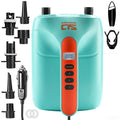 Swonder Digital Electric Air Pump for Paddle Boards, Kayaks & Tents - Cyan/Tangerine