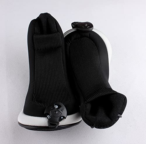 Craftsman Golf New Black 3 Pack Golf Hybrid Club Head Covers Headcovers with Interchangeable No. Tag